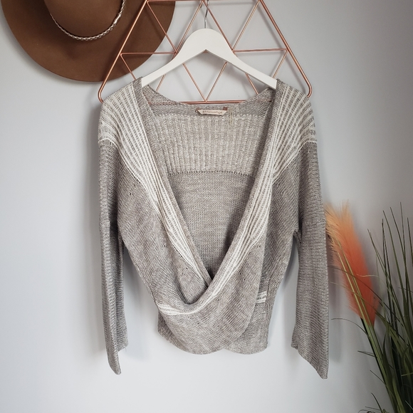 Soft Surroundings, Wrap Around Knit Linen Sweater - Picture 9 of 10